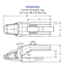 1300XS70SL Shroud Adapter | Heavy-Duty Side Lock for Secure Retention on Large Excavators | Fits Cat 390