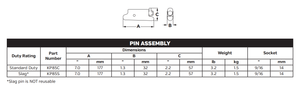 KP85C Locking Pin - Fits K85AG, K85HS, K85RC Bucket Teeth