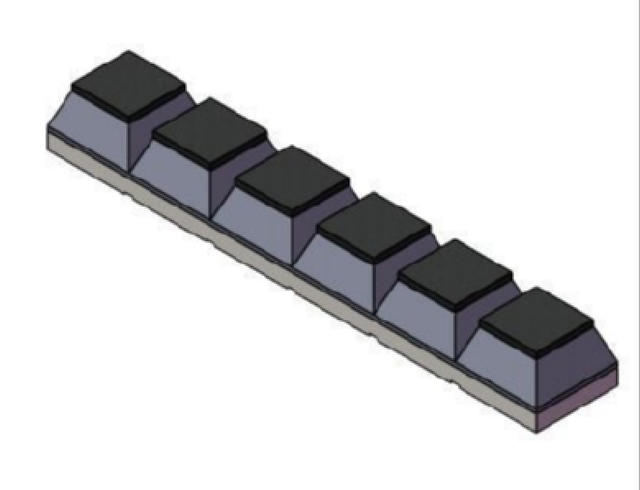 CB40-ARM Bucket Chocky Bars with Tungsten csrbide 240x40x(15+8=23)