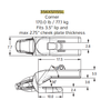 356XS115SL Side Lock Shroud Adapter for XS115 Series Teeth | Secure Locking System for Mining Shovels