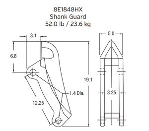 Caterpillar Track Shoe / Grouser | 8E-1848-HX | Heavy-Duty for Ultra-Class Dozers (D10, D11)