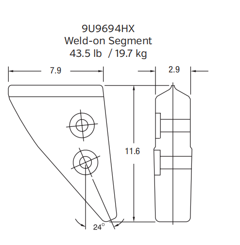 9U9694HX Protector for Liebherr R 9250 Mining Excavator (HX Heavy-Duty)