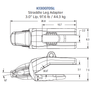 K130070SL Adapter - Compatible with Komatsu 1300 Series Excavators