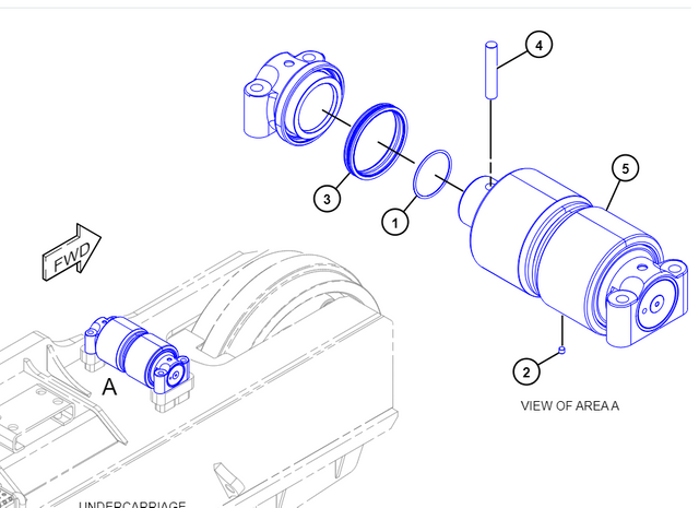 474-9145 CAT 474-9145 Carrier Roller Group Top Roller HYDRAULIC SHOVE 6020B 6020 