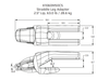 K1060M50CS Center Spade Adapter for Komatsu 1060 Series - M50 High-Hardness Steel