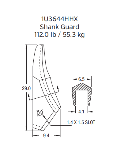1U3644HHX Protector for Liebherr R 9800 Mining Excavator (HHX Ultra-Duty)