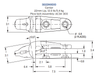 3022MXS10 Shroud Adapter for XS10 Series Bucket Teeth | Fits Komatsu PC200-8 Excavator | Heavy-Duty Construction