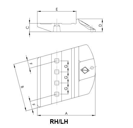 Caterpillar 109-9031 1099031 EDGE-SEGMENT HALF ARROW SEGMENT RH for Loader 994 994F 994D 994K 994H