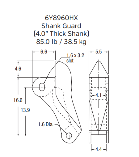 6Y8960HX Protector for Caterpillar 390F Mining Excavator (HX Heavy-Duty)