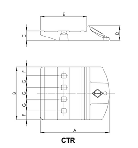 Caterpillar 109-9030 1099030 EDGE-SEGMENT HALF ARROW SEGMENT for Loader 994 994F 994D 994K 994H