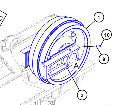 475-2636 Shovel Front Wheel Idler CAT 6020 6020B For mining 