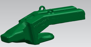 6838R-85SV2 BACKHOE Shovel Dipper Heavy Long CL Bucket Teeth Point adapter 1-1/2 Top Leg Straddle