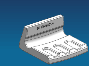 ES6697-4 ES66974 F10 Bucket Weld-on Heel Shroud Corner Protection Heel