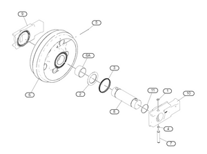 492-5517 4925517 CAT Idler Assembly HYDRAULIC SHOVE 6060 6060HD 