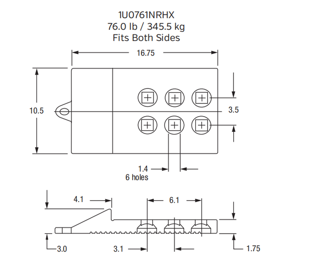 Bucket Segment 1U0761NRHX for Komatsu PC3000-6 / PC4000-6 Mining Excavator