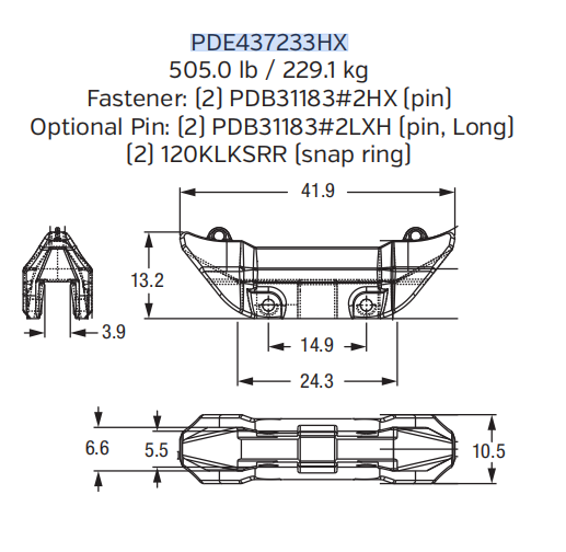 Edge Protector / Bucket Lip Guard PDE43723HX for Caterpillar 6030 6040 Hydraulic Shovel