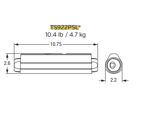 TS922PSL Locking Pin for Tooth Adapter and Mining Bucket Assembly