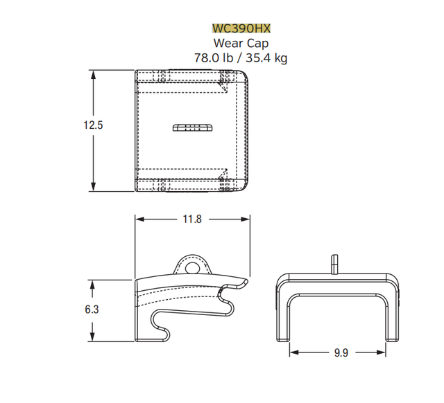 WC390HX Wear Cap for TS922RML Tooth and Adapter Assembly