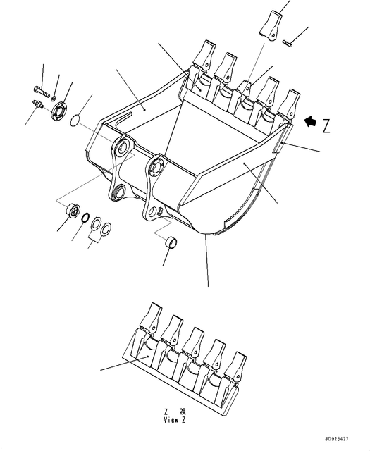 61QE-31380 OEM Hyundai ROCK TIGER TOOTH POINT