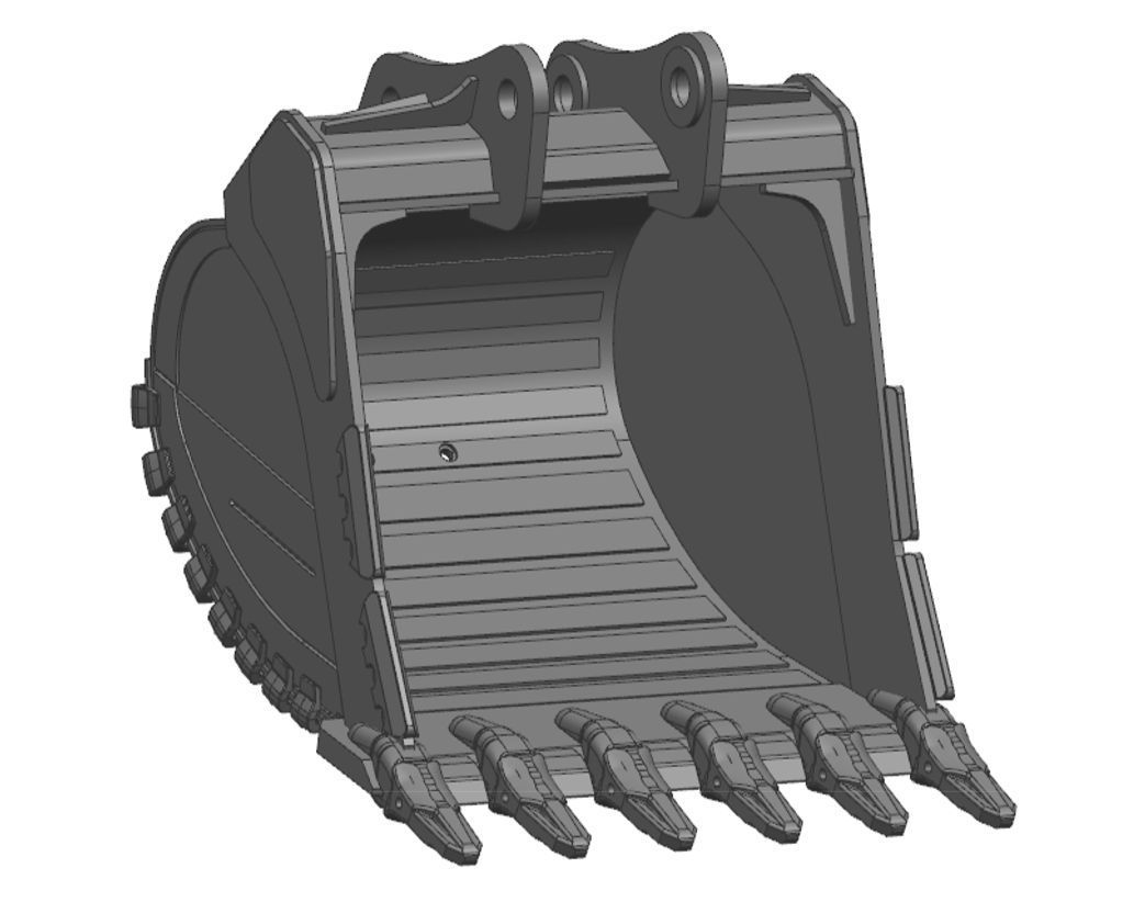 4QE-30701 hyundai R1250LC-9 7M&sup3; ROCK BUCKET 