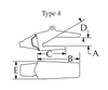 6810W-85SV2 RH120 BACKHOE Shovel Dipper Heavy Long CL Bucket Teeth Point adapter 1-1/2 Top Leg GAP 120MM