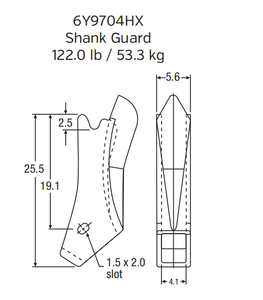 Caterpillar Ripper Shank | 6Y-9704-HX | for Large Hydraulic Excavators (e.g., 390F, 336 Series)