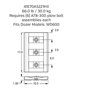 Cast Edge / Wear Plate 41E70A5221HX for Large Mining Excavator Bucket