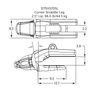 1275XS70SL Shroud Adapter with Side Lock | for XS70 Series Bucket Teeth | Fits Caterpillar 349 Excavator