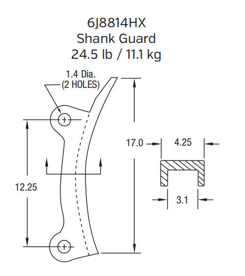 Caterpillar Bucket Adapter / Tooth Holder | 6J-8814-HX | for Large Mining Shovels or Excavators