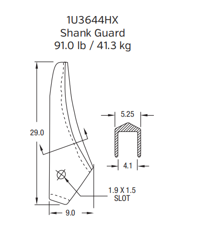 1U3644HX Protector for Liebherr R 9800 Mining Excavator (HX Heavy-Duty)