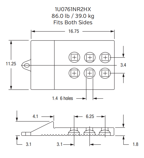 Bucket Segment 1U0761NR2HX for Komatsu PC4000-6 / Hitachi EX5600-6 Mining Excavator
