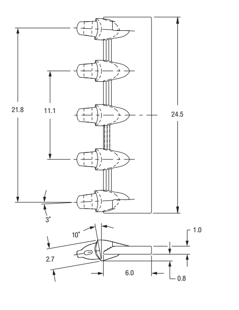 24XS05 Lip Shroud for Excavator Bucket Base Edge | Fits Komatsu PC650-8 | Protects Bucket Lip from Abrasion