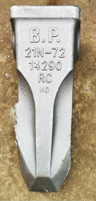 21N-72-14290RC tooth-Rock Chisel for Komatsu PC1000,PC1250 | Heavy-Duty Alloy Steel