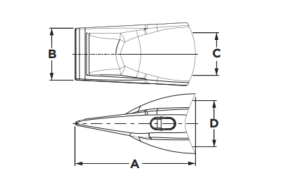  Hensley XS145SD PC1250 PC2000 pc2000-8 mining Bucket teeth