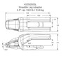Short Left Adapter K125050SL | For Komatsu PC1250 Mining Shovel | Specific Configuration