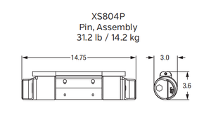 XS804P Locking Pin for XS804 Series Bucket Teeth - Fits Caterpillar Machinery