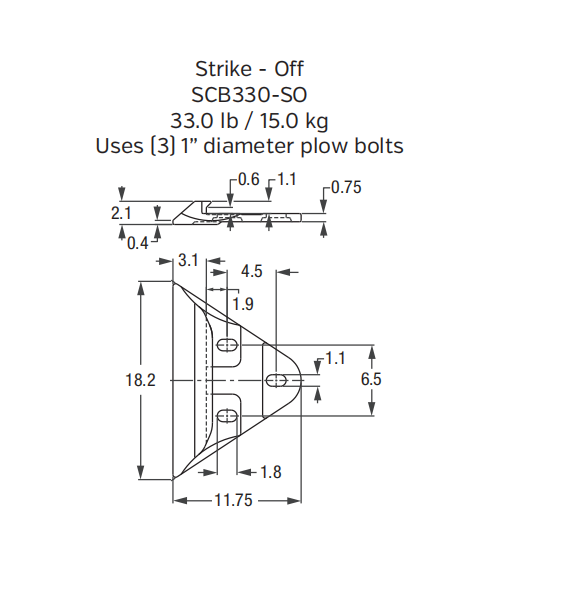 Sidecutter SCB330-SO (Larger Model) for Heavy-Duty Wheel Loader and Mining Shovel Buckets
