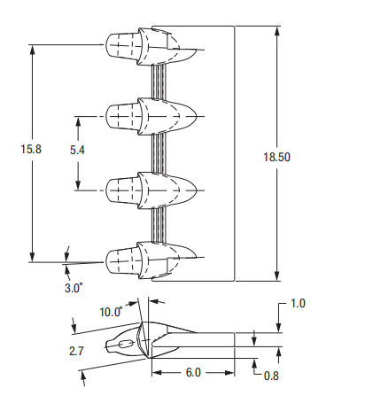 18XS05 Lip Shroud for Excavator Bucket Base Edge | Fits Komatsu PC400-8 | Protects Bucket Lip from Wear