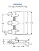 12XS05 Lip Shroud for Excavator Bucket Base Edge | Fits Komatsu PC300-8 | Protects Bucket Lip from Wear