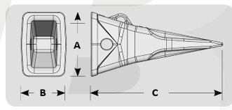 9w2452 CAT R450/D8,D8K,D8L,D8N, D8R,D9,D9H,D9N,D9R Dozer Ripper Tooth Point