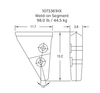 1073361HX Weld-on Wear Segment for High-Abrasion Bucket Zones
