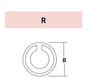 2MC35R / R8E6359 – Lock / Retention Component – For Excavator GET System – For 35-50 Ton Excavators