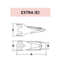 MS66E – Excavator GET Component / Bucket Tooth – For 60-70 Ton Excavators