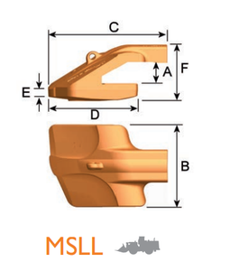 MSLL 800408 – Corner GET Component / Shroud – For Large Mining Excavators (100+ ton Class)