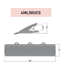 4ML50UC5 – Excavator GET Component / Bucket Tooth – For 50 Ton Excavators (UC5 Type)