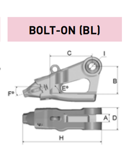 1MG30BL¹ – Excavator GET Component / Cast Lip – For 30-45 Ton Excavators