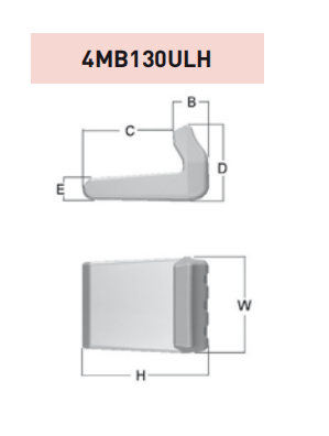 4MB130ULH – Excavator GET Component / Bucket Tooth – For 130 Ton Excavators (ULH Type)