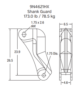 9N4621HX Shank Guard for Caterpillar D8-D11 Series Rippers