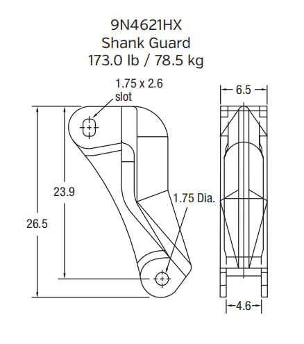9N4621HX Shank Guard for Caterpillar D8-D11 Series Rippers