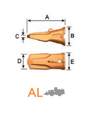 AL 840110 – Heavy Duty Excavator GET Component / Bucket Tooth – For 60-90 Ton Excavators